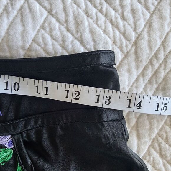 Laura Lees label 100% silk embroidery Mid skirt - Picture 9 of 16